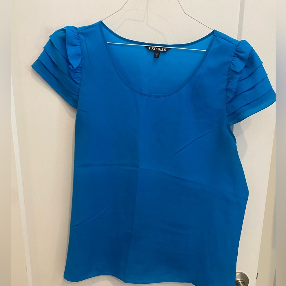 Express Women's Vibrant Blue Blouse